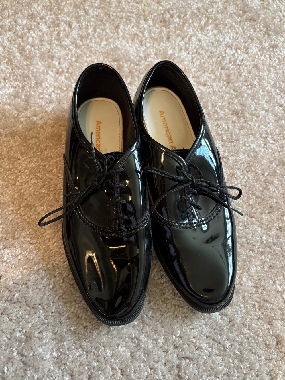 American Apparel Black Patent Oxfords